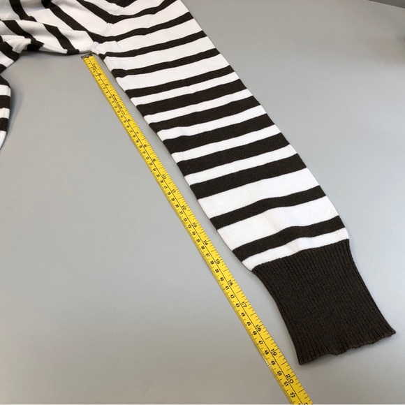 Striped brown/white hoodie sweater.  Cotton. Sz XL. - Picture 12 of 12